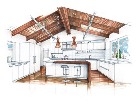 Interior Design Kitchen Interior Design Sketches House Design