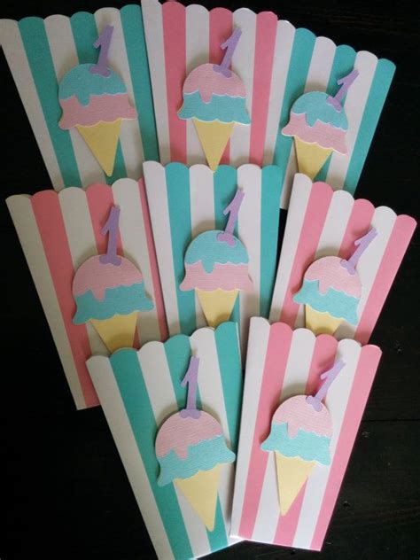 Ice Cream Cone Favor Boxes Party Favors Favor Boxes Popcorn Favor Boxes Ice Cr Ice Cream