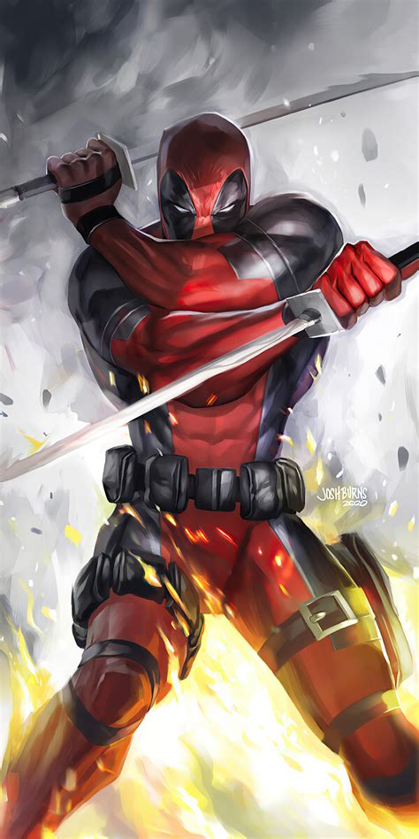1080x2160 Deadpool Two Swords One Plus 5thonor 7xhonor View 10lg Q6