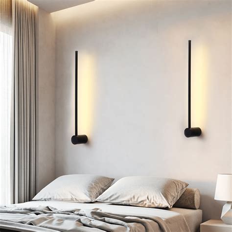 Long Atmosphere Light Line Led Wall Light Simple Modern Bedroom Bedside