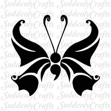 Download Butterfly Semicolon SVG by SuddenlyCrafts on Etsy ...