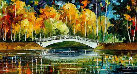 3840x2160px Free Download Hd Wallpaper Painting Bridge Colorful