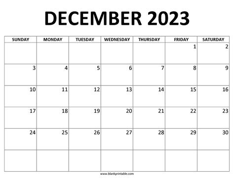 December 2023 Calendar Printable With Us Holidays Notes Monday Start