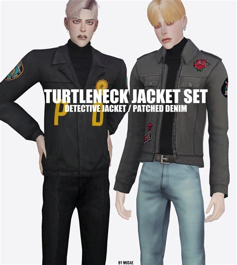 Lana Cc Finds Effiethejay Turtleneck Jacket Set For Ts4