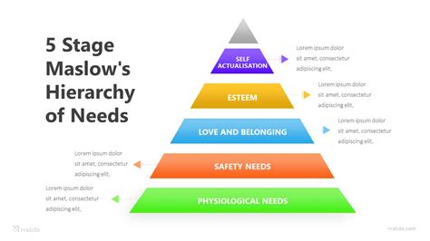 5 Stage Maslows Hierarchy Needs Infographic Template Ppt And Keynote