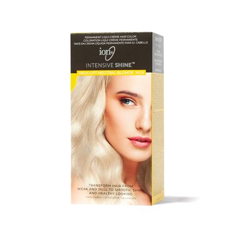 Ion Intensive Shine Hair Color Kit High Lift Neutral Blonde Hln Hair Color Kit In 2021