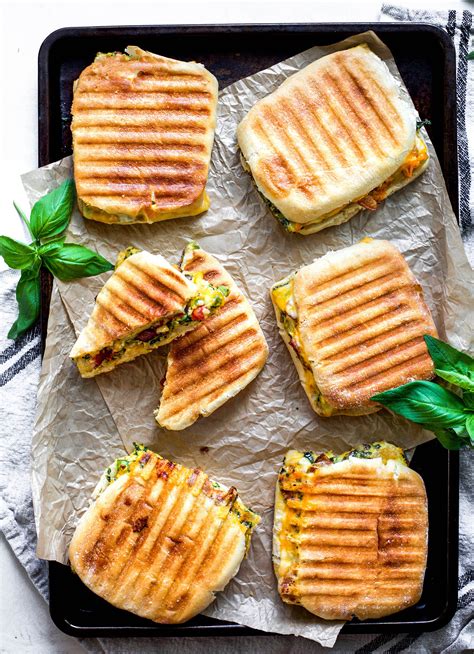 Veggie Loaded Egg And Bacon Breakfast Paninis — My Diary Of Us Bacon