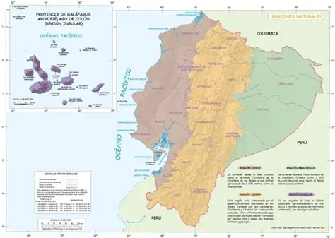 Mapa Del Ecuador Con Sus Regiones Naturales Brenp