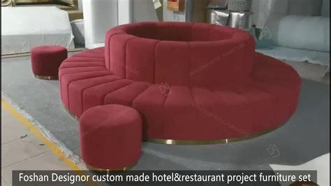 Hotel Lobby Sofa Set Couch Round Design Modern Luxury Lobby Furniture