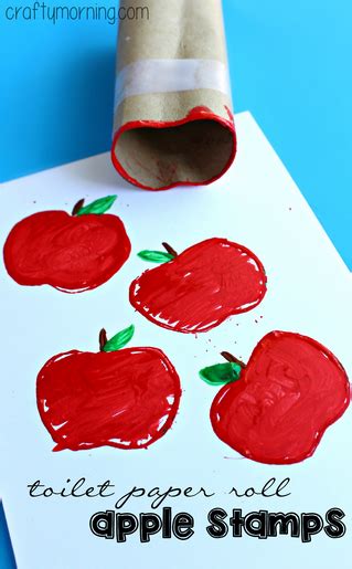 Make Apple Stamps Using A Toilet Paper Roll Crafts For