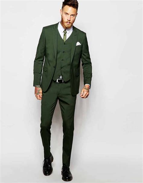 Asos Skinny Fit Suit In Khaki At Mens Fashion Suits Green