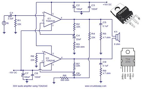 Audio Amplifier Circuit Diagram 30 Watts