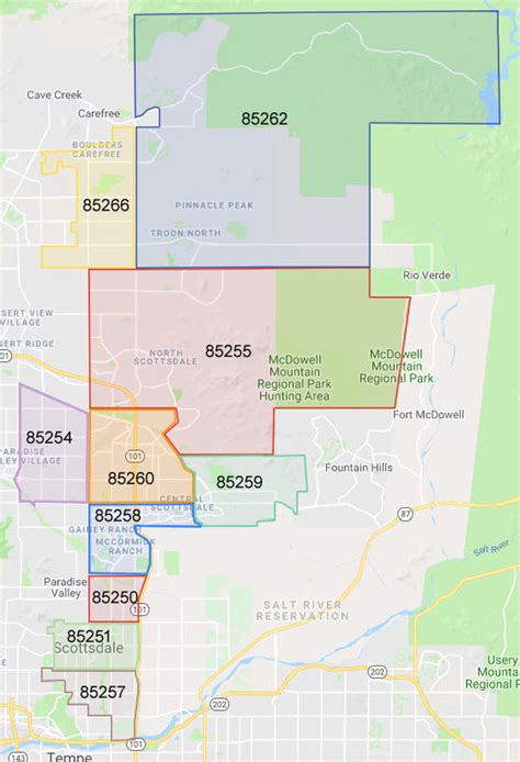 Arizona Zip Code Map Including County Maps 4f0