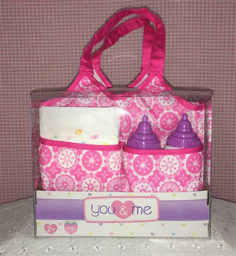 Gracies Toy Chest You And Me Baby Doll Diaper Bag And Accessories