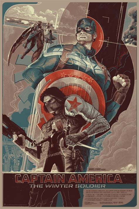 Now, cap finds himself combating one of his oldest friends… who's undergone a horrific cyborg transformation! Mondo Captain America The Winter Soldier Poster Revealed