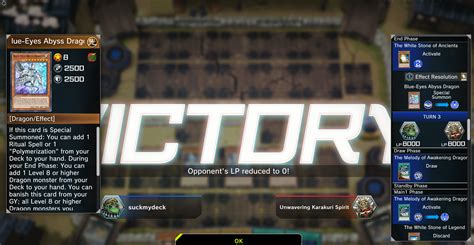 (Help) Special summoning Blue-Eyes Abyss Dragon does not give me