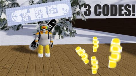 Go to the top of a mountain by riding on the chairlift. *NEW* Code For Shred! | 3 Codes In Total | Roblox - YouTube