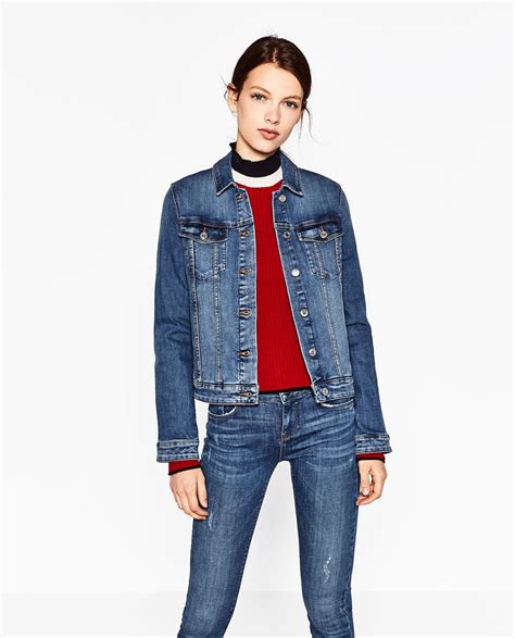 Maybe you would like to learn more about one of these? Image 2 of BASIC DENIM JACKET from Zara | Jackets, Denim ...