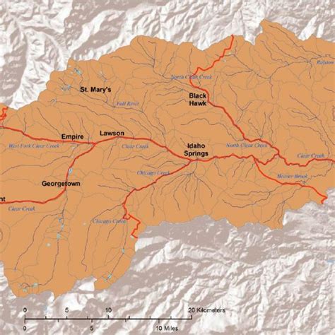 The Clear Creek Watershed Download Scientific Diagram