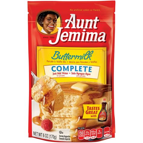 aunt jemima complete buttermilk pancake and waffle mix 6 oz stand up bag