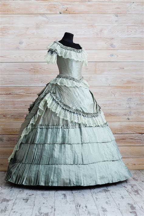 The Vampire Diaries Katherine Pierce Green 1864 Ball Gown