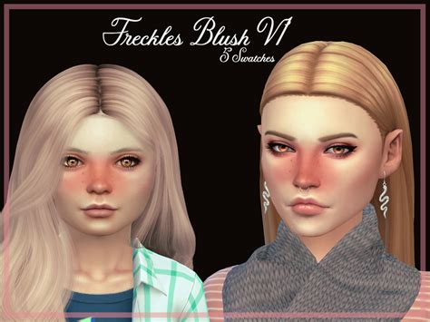 The Sims Resource Freckles Blush V1