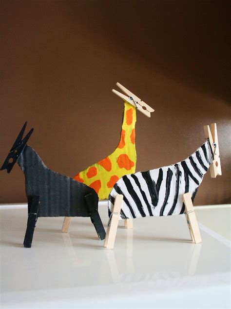 Home Eco Nanay Clothes Pin Craft Animals