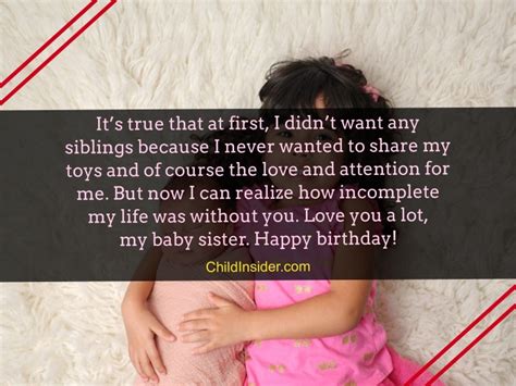 20 Of The Best Happy Birthday Quotes For Baby Sister