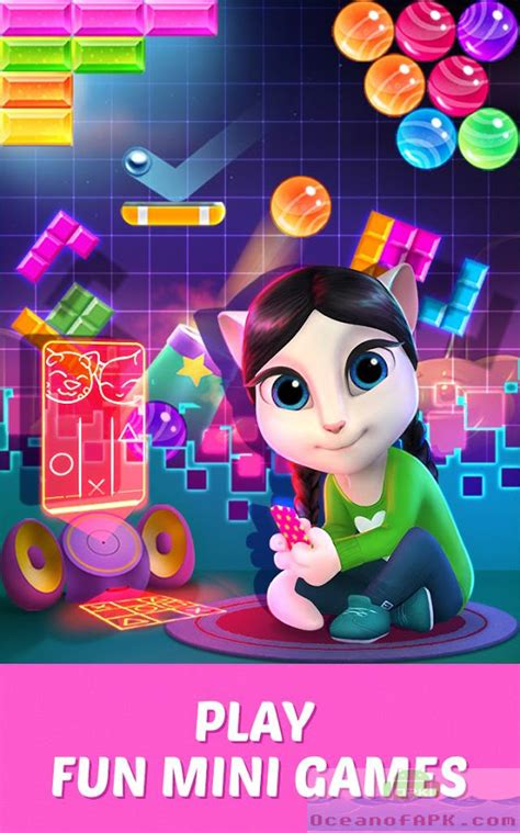 It is a branch of the cult neighbor in the genre of my talking tom. and in fact was originally just a version for the female half of gamers. My Talking Angela APK Free Download