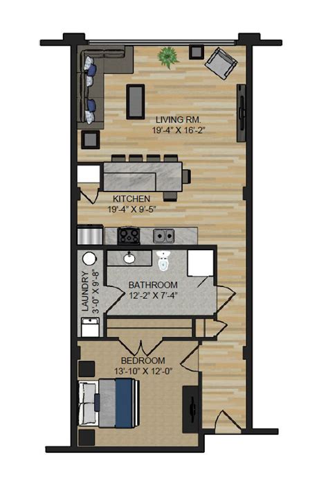 1 Bedroom With Loft Floor Plans