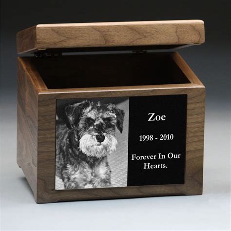 Wood Pet Urn Pet Urns Alder Wood Memory Box Plaque Decorative