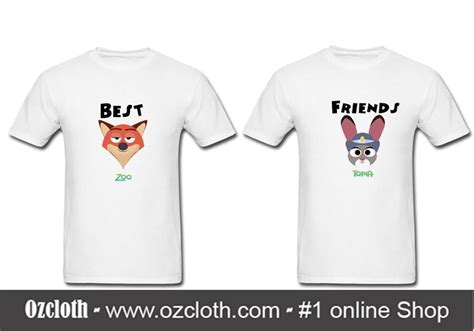 Zootopia Bff Couple T Shirt Ozcloth