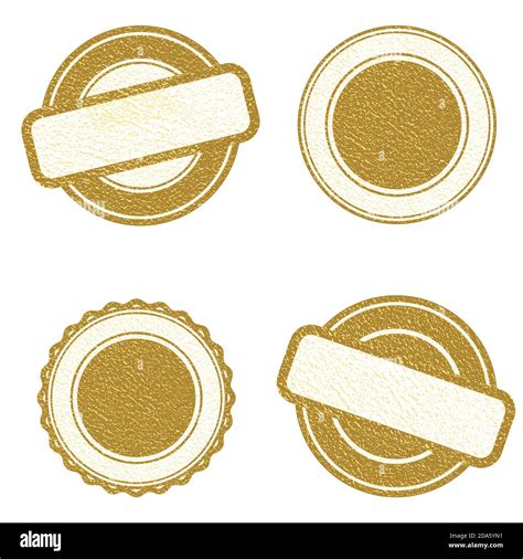 Vector Stamp Without Text Set Of Stamps Gold Stamps Grunge Rubber
