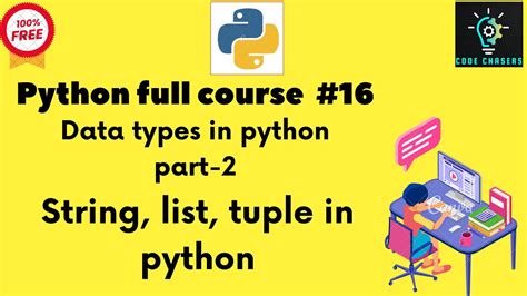 Python Full Curse 16data Types In Python Part 2strings Tuples