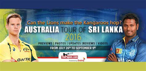 Sri Lanka V Australia 2016 News Photos Live Scores Fixtures Stats