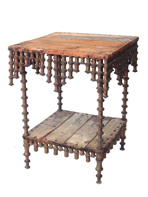 Wonderful Folk Art Spool Table Spool Furniture Spool