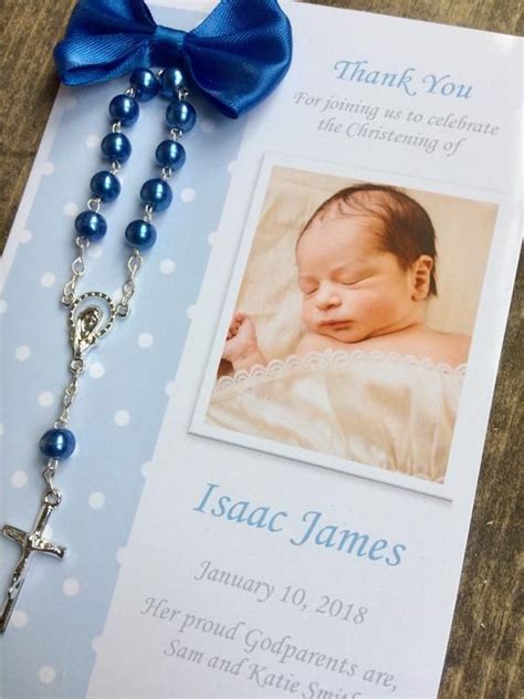 30 Pcs Baptism Favor Cardscross Rosariesbaptism Rosary Etsy With