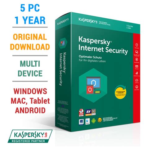 Kaspersky Internet Security 5pc 1year Key