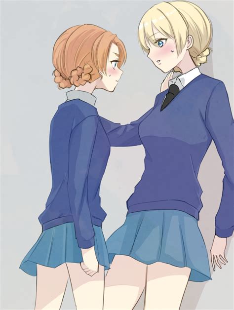 Darjeeling And Orange Pekoe Girls Und Panzer Drawn By Fujifujimount3333 Danbooru