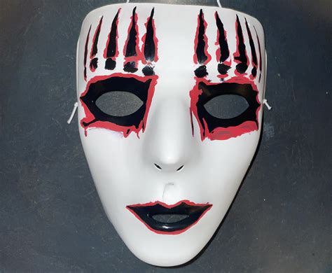 Slipknot Joey Jordison Mask Iowa Red Black Replica Etsy