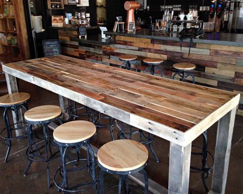 Outstanding counter height table diy information is offered on our internet site. Reclaimed Wood Bar Table Restaurant Counter Community ...