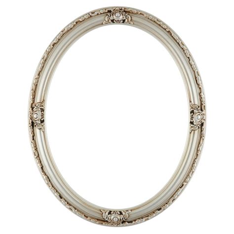 Oval Frame In A Silver Finish Silver Picture Frames With Antique