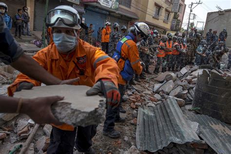 scenes from the aftermath of another massive quake in nepal time