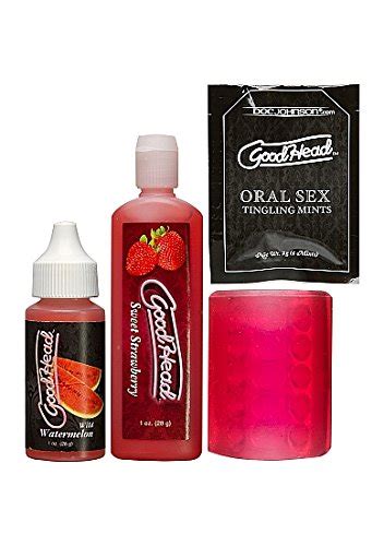 doc johnson goodhead fundamentals kit 4 piece kit of oral sex enhancers tingling mints