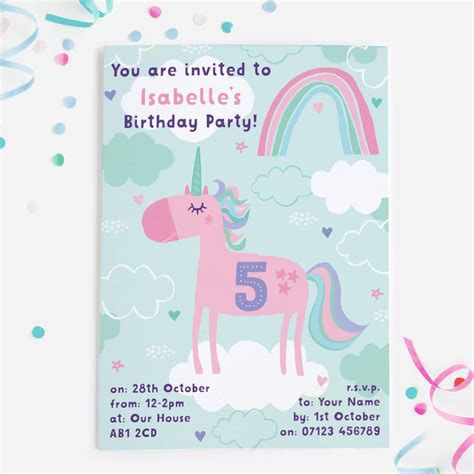 Check spelling or type a new query. unicorn birthday party invitations by mondaland ...