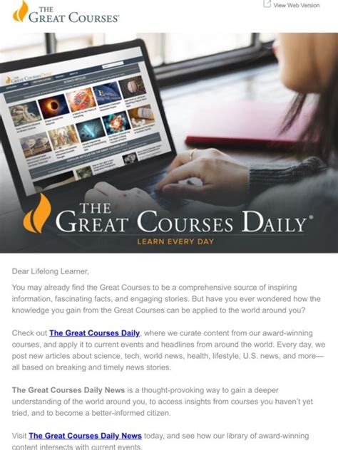 The Great Courses Make The Great Courses Daily Part Of Your Daily