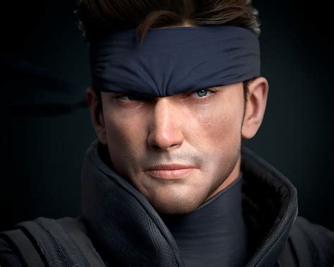 Kept You Waiting Huh Solid Snake Fanart From Metal Gear Solid