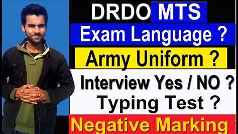 Defence research & development organisation drdo. DRDO MTS Exam Language, Interview & Typing Test ,Army ...
