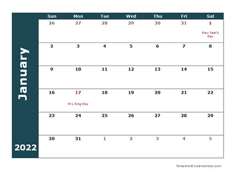 You can print this 2022 pdf calendar on a a4 size paper. 2022 Monthly Calendar Template - Free Printable Templates