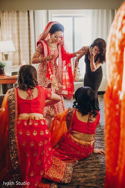 Indian Bride Getting Ready Moments Photo